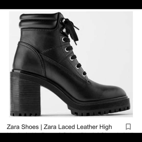 Zara laced up boots - Picture 2 of 4